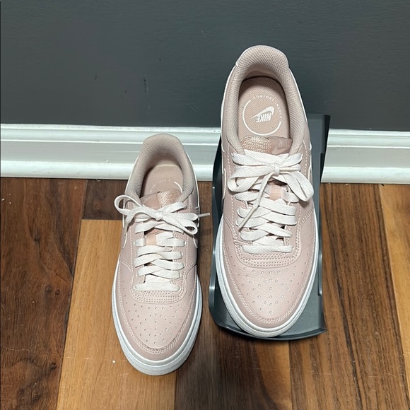 Nike Court Vision Alta Pink Platform Sneakers with Chunky Sole - Picture 3 of 10